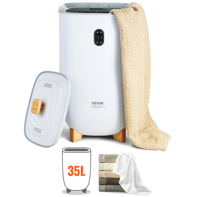VEVOR 35L Towel Warmer Bucket with LED Screen & Timer - White