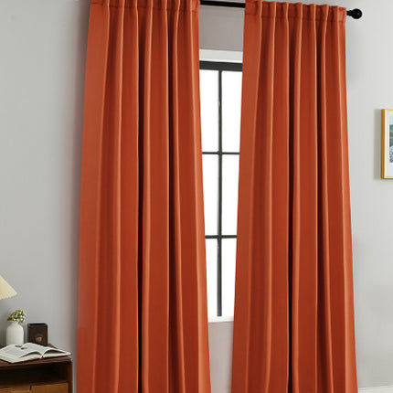 Blackout Curtains Rod-pocket Style With Loop Tabs For A Curtain Rod