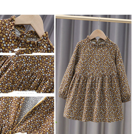 Children's Cotton Dress Korean Style Spring And Autumn