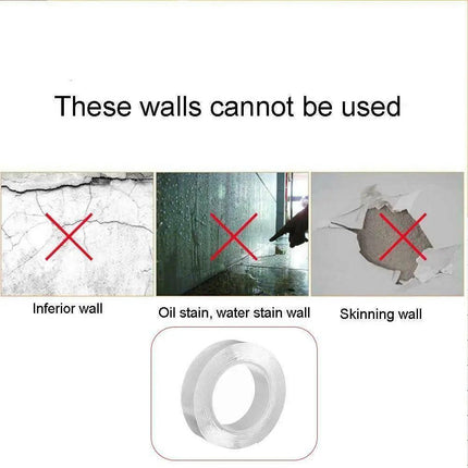 MagicGrip - Adjustable Clear Gel Adhesive Tape with Custom Lengths