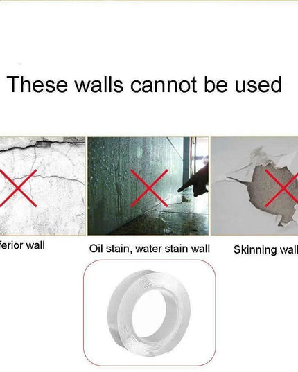 MagicGrip - Adjustable Clear Gel Adhesive Tape with Custom Lengths