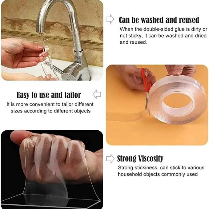MagicGrip - Adjustable Clear Gel Adhesive Tape with Custom Lengths