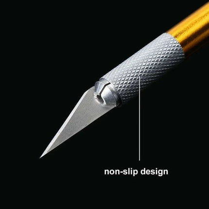 Colorful Precision Craft Knife Collection: Stylish Metal Handle Tools for Engraving and Crafting