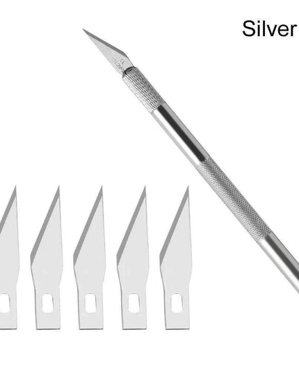 Colorful Precision Craft Knife Collection: Stylish Metal Handle Tools for Engraving and Crafting