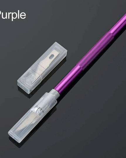 Colorful Precision Craft Knife Collection: Stylish Metal Handle Tools for Engraving and Crafting