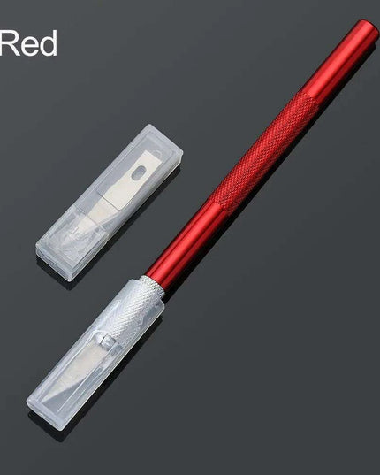 Colorful Precision Craft Knife Collection: Stylish Metal Handle Tools for Engraving and Crafting
