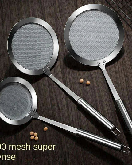 Premium Fine Mesh Skimmer Ladle for Effortless Grease and Foam Removal