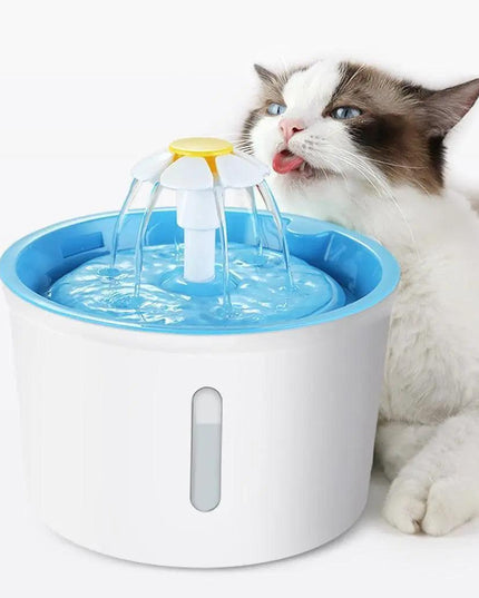Advanced Silent Pump Smart LED Pet Water Dispenser - 2.4L Capacity with USB LCD Monitor