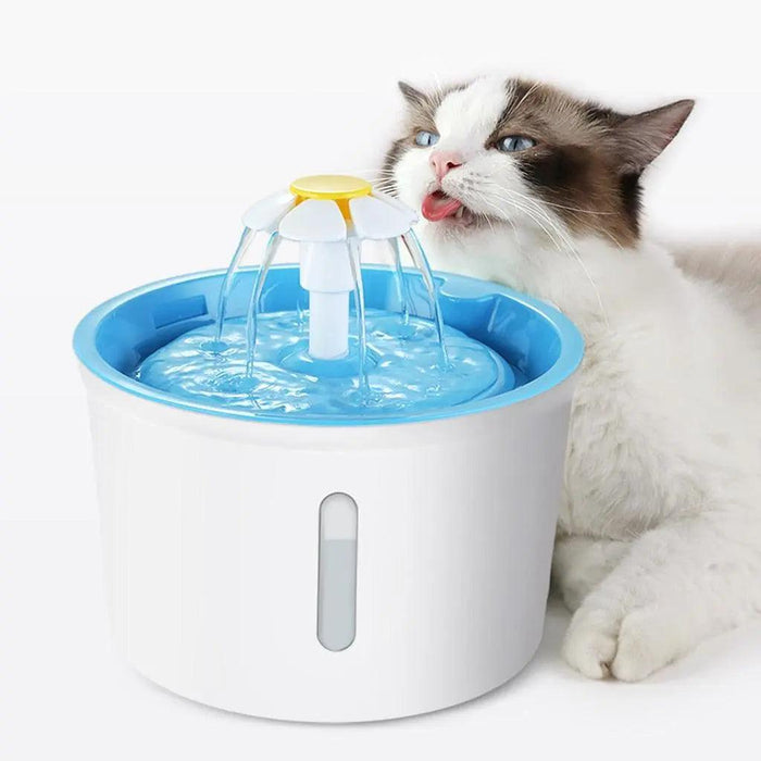 Electric LED Pet Water Fountain with 2.4L Capacity & USB-Powered LCD Display
