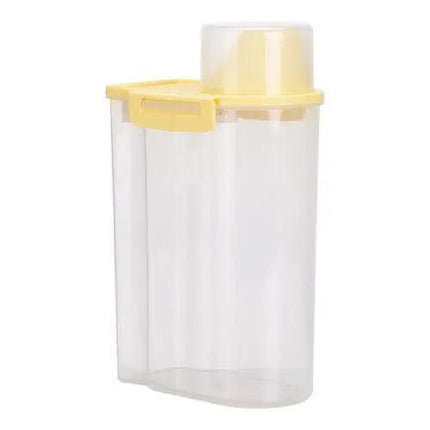 2.5L Multi-Functional Food Storage Container with Measuring Cup Lid