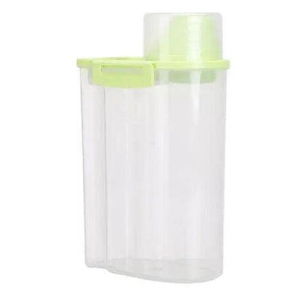 2.5L Multi-Functional Food Storage Container with Measuring Cup Lid