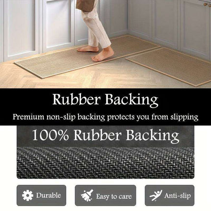 2-Pack Ultra-Absorbent Non-Slip Kitchen Floor Mats - Très Elite