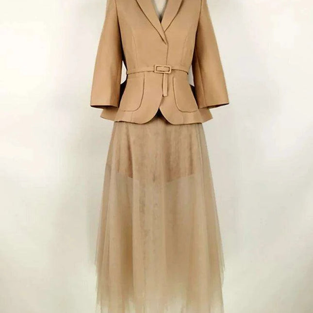 2-Piece Waistcoat and Skirt Set