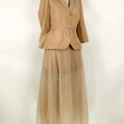 2-Piece Waistcoat and Skirt Set - Très Elite