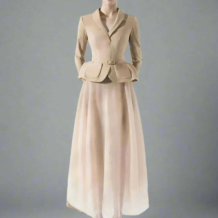 2-Piece Waistcoat and Skirt Set - Très Elite