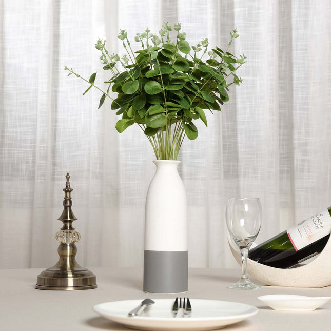 AliKopy 19" Light Green Artificial Eucalyptus Bouquet - Realistic & Lu