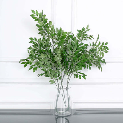 Très Elite 42" Tall Light Green Artificial Silk Beech Leaf Branches -
