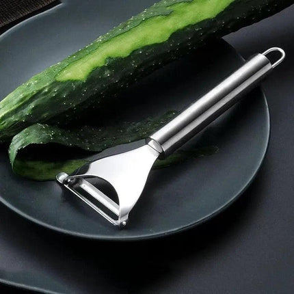 2-in-1 Stainless Steel Paring Knife and Fish Scale Remover Tool - Très Elite