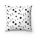 Reversible Black and White Polka Dot Decorative Pillowcase