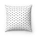 Black and White Polka Dot Reversible Decorative Cushion Cover