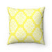 Reversible Double-Sided Damask Decorative Pillow with Insert