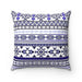 Reversible Tribal Faux Suede Decorative Pillow with Insert