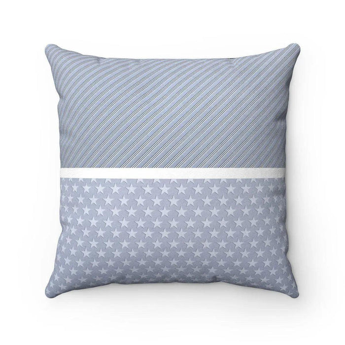 Reversible Striped Pillowcase Set with Microfiber Cushion Insert
