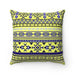 Reversible Faux Suede Ethnic Tribal Decorative Pillow with Insert