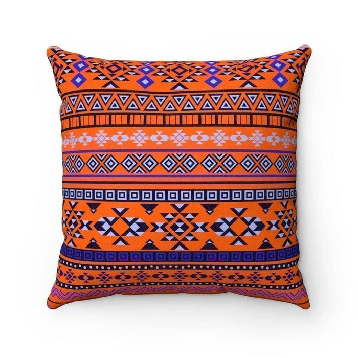 Reversible Ethnic Tribal Decorative Pillow Set with Filling