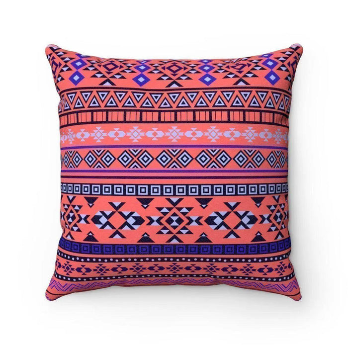 Reversible Ethnic Tribal Decorative Pillow with Insert