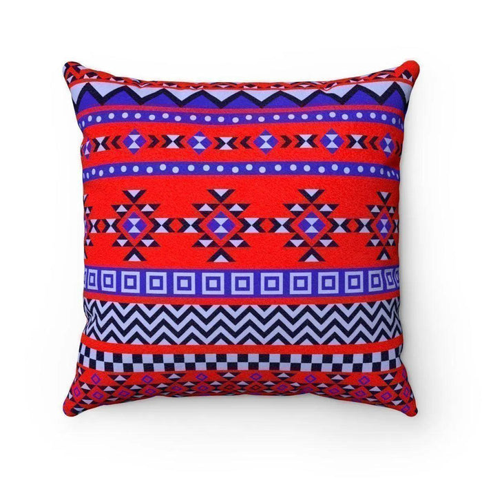 Reversible Ethnic Print Decor Pillow Set with Cushion
