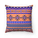 2 in 1 Double sided faux suede ethnic decorative pillow w/insert - Très Elite