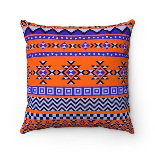 Reversible Ethnic Tribal Decorative Pillow Set with Filling