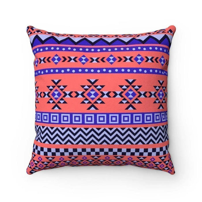 Vibrant Tribal Prints Double-Sided Decorative Pillow Cover Set with Reversible Ethnic Design