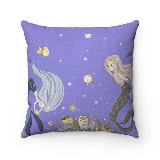 Mermaid Print Reversible Pillow Set with Insert - Luxury Decor Upgrade