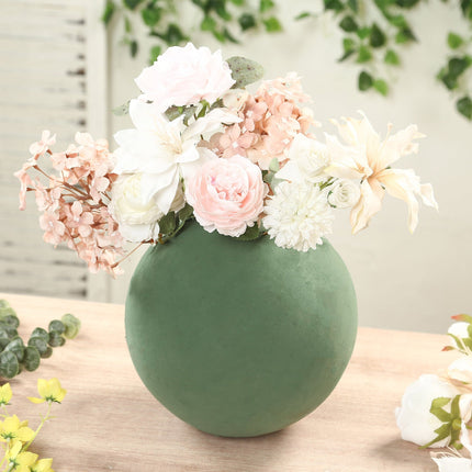 AliKopy 2-Pack 10" Smooth Green Floral Foam Balls for DIY Arrangements