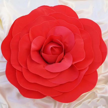 AliKopy 2 Pack 20" Large Red Real Touch Foam Roses - DIY Craft Decor