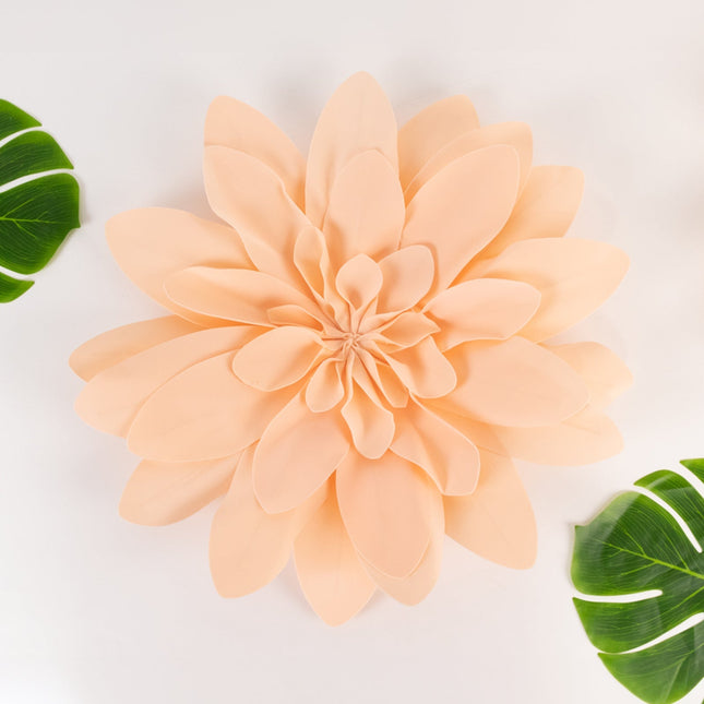 AliKopy 2 Pack 24" Blush Foam Craft Daisy Flower Heads - Realistic & S
