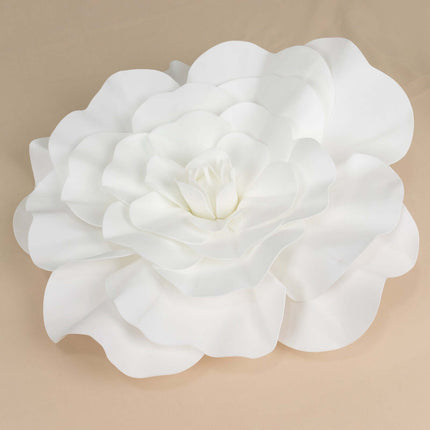 AliKopy 2 Pack 24" Large Real Touch Foam DIY Craft Roses - White