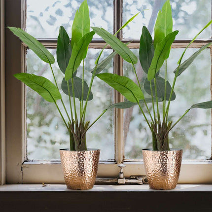 AliKopy 2 Pack 3ft Faux Potted Bird of Paradise Plant - Realistic & Li