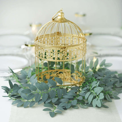 AliKopy 2 Pack 6ft Green Artificial Honey Locust Leaf Garland, Flexibl