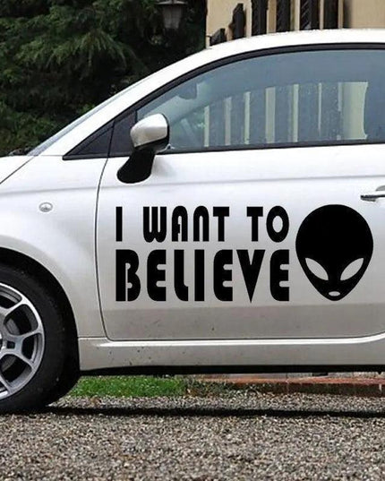 Galactic Alien Car Door Decals - Set of 2, 58 x 22.56cm