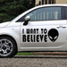 I Believe in Aliens Car Door Sticker Set - 2 Pieces, 58 x 22.56cm