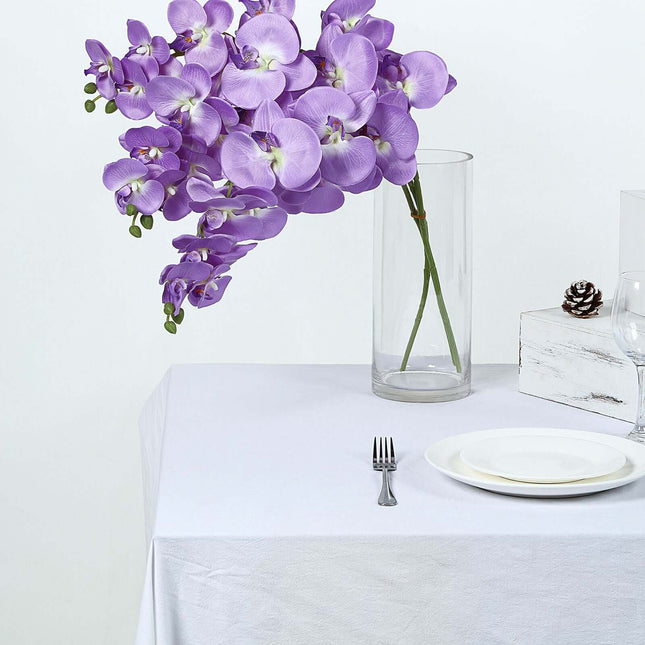 AliKopy 40" Tall Lavender Lilac Silk Orchid Flower Bouquets, 2 Stems