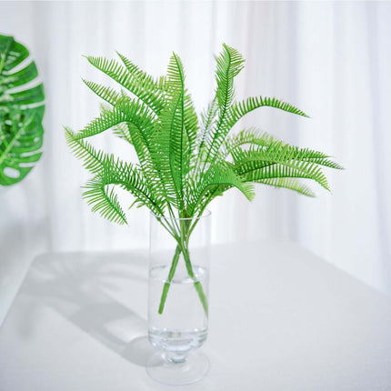 AliKopy 2 Stems Artificial Cycas Fern Leaves, Lush Indoor Faux Plants