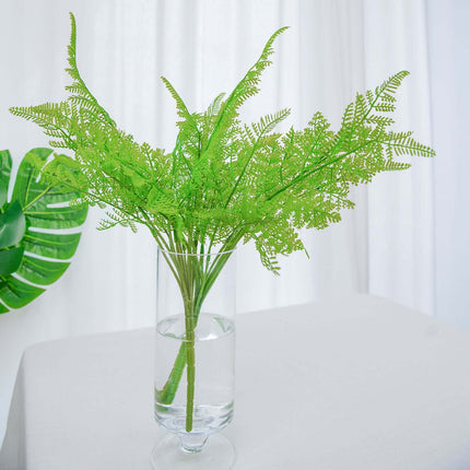 AliKopy 2 Stems Green Faux Asparagus Fern - Realistic Indoor Decor