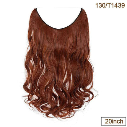 20-Inch Versatile Adjustable Invisible Wire Hair Extensions - Curly and Sleek Options - Très Elite