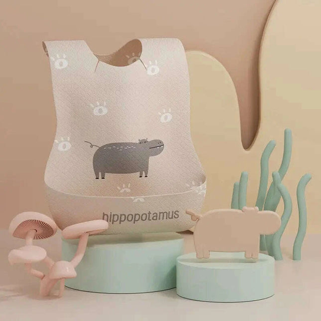 20-Pack Ultra-Soft Disposable Travel Bibs for Babies - Super Absorbent Saliva Towels for Outdoor Feeding