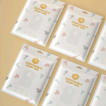 20-Pack Ultra-Soft Disposable Travel Bibs for Babies - Super Absorbent Saliva Towels for Outdoor Feeding