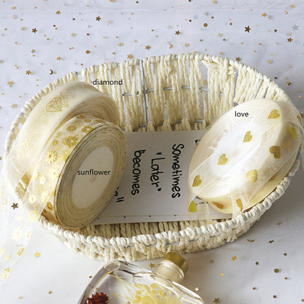 Peekaboo Studio Snow Yarn Ribbon - Festive for Christmas & Valentine's